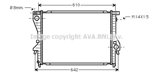 AVA QUALITY COOLING Радиатор, охлаждение двигателя BW2222